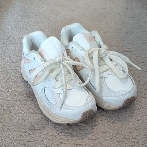 Kids New Balance Beige Beige Athletic Sneakers